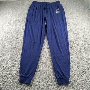 Psycho Bunny Men's Joggers Sweatpants Drawstring Casual Navy‎ Blue Small